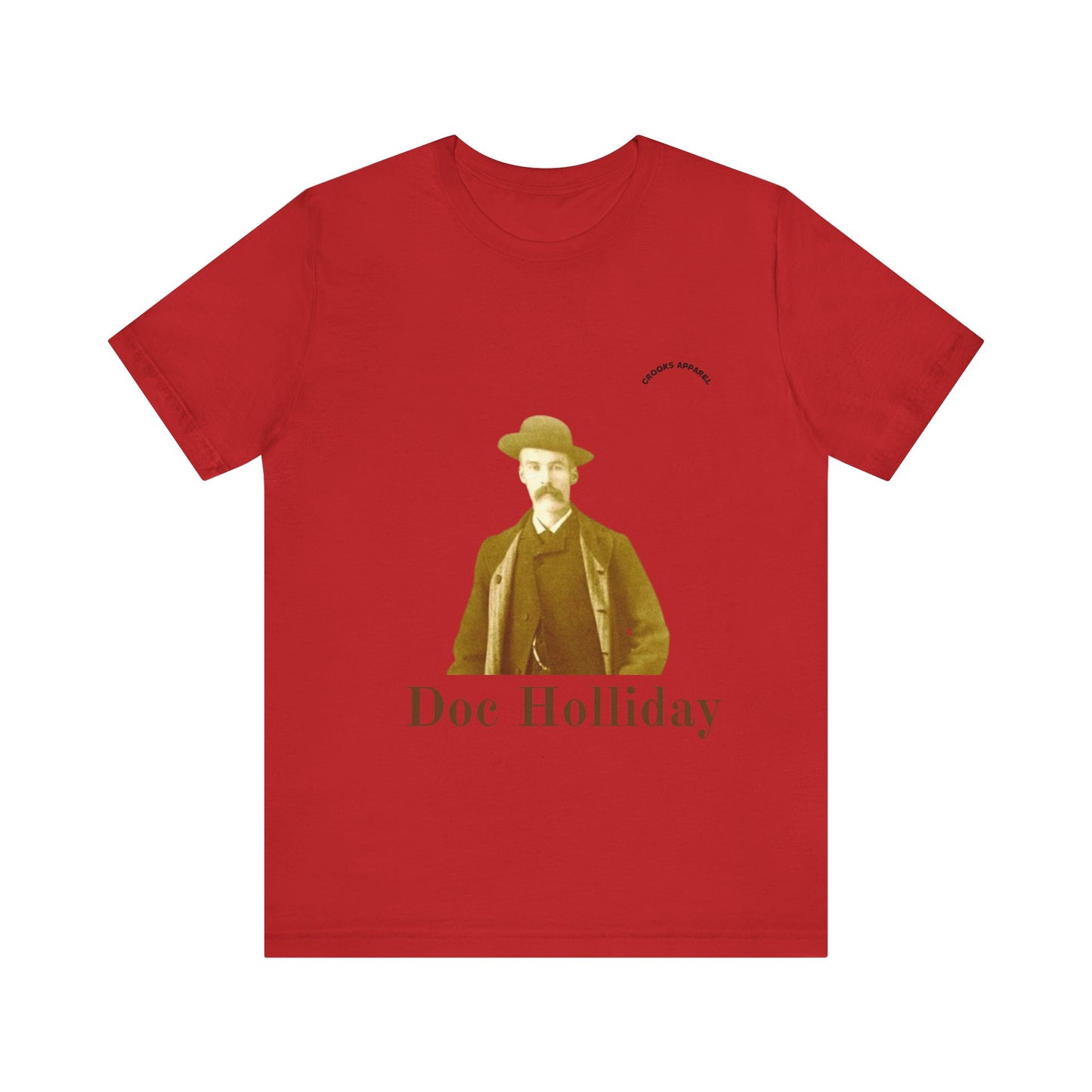 Doc Holliday T-shirt, featuring a classic wild west portrait