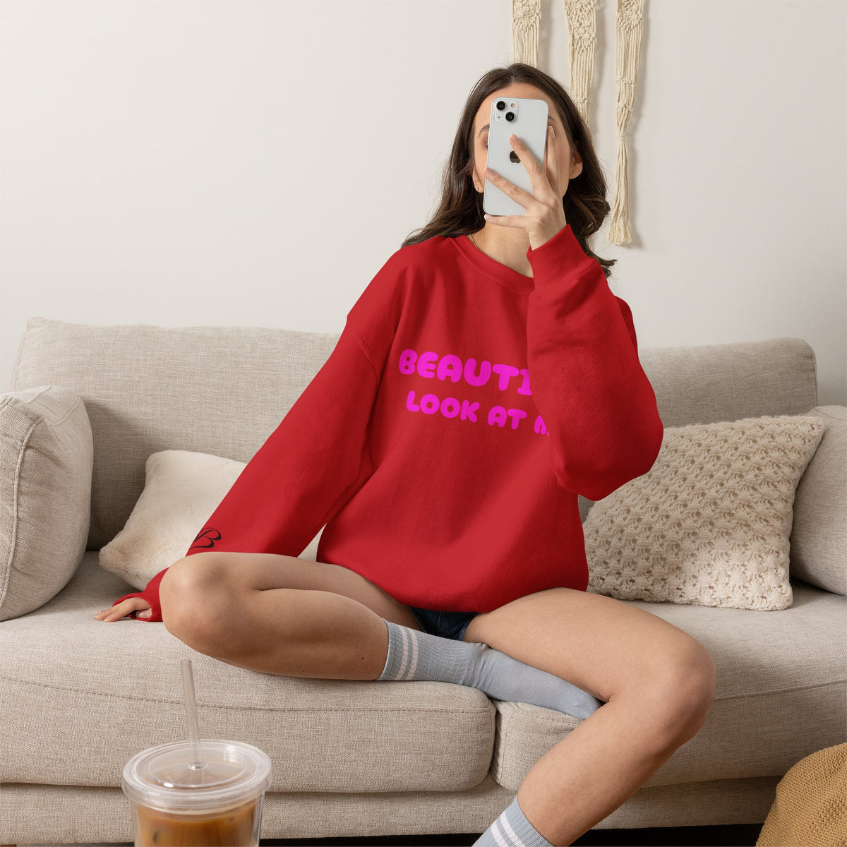 I’m Beautiful — Look At Me Crewneck Sweatshirt