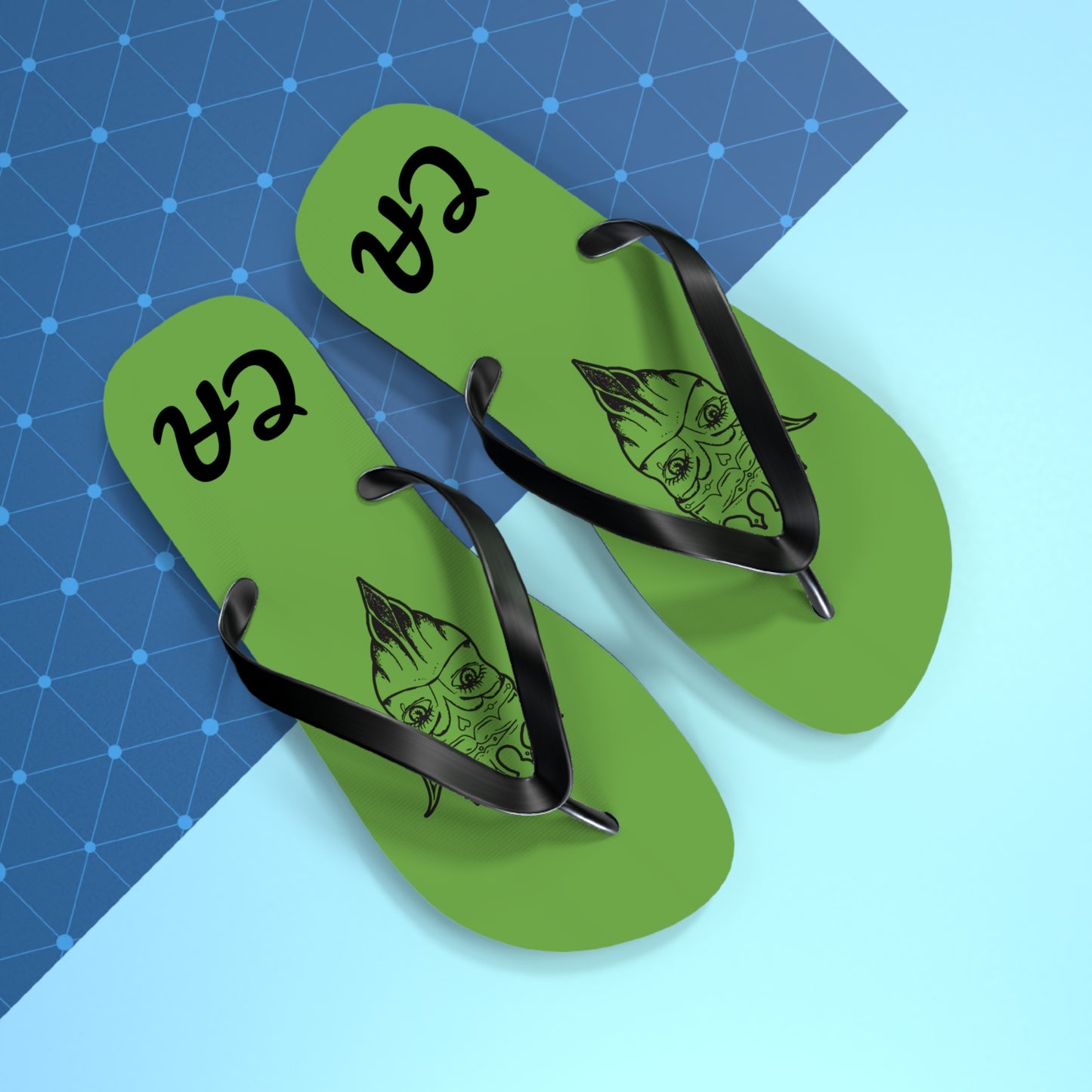 Chic Flip Flops with Stylized Design