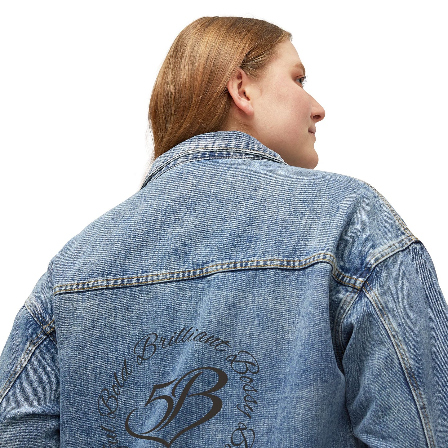 5B Women's Casual Vintage Jean Jacket by Ashley Renee