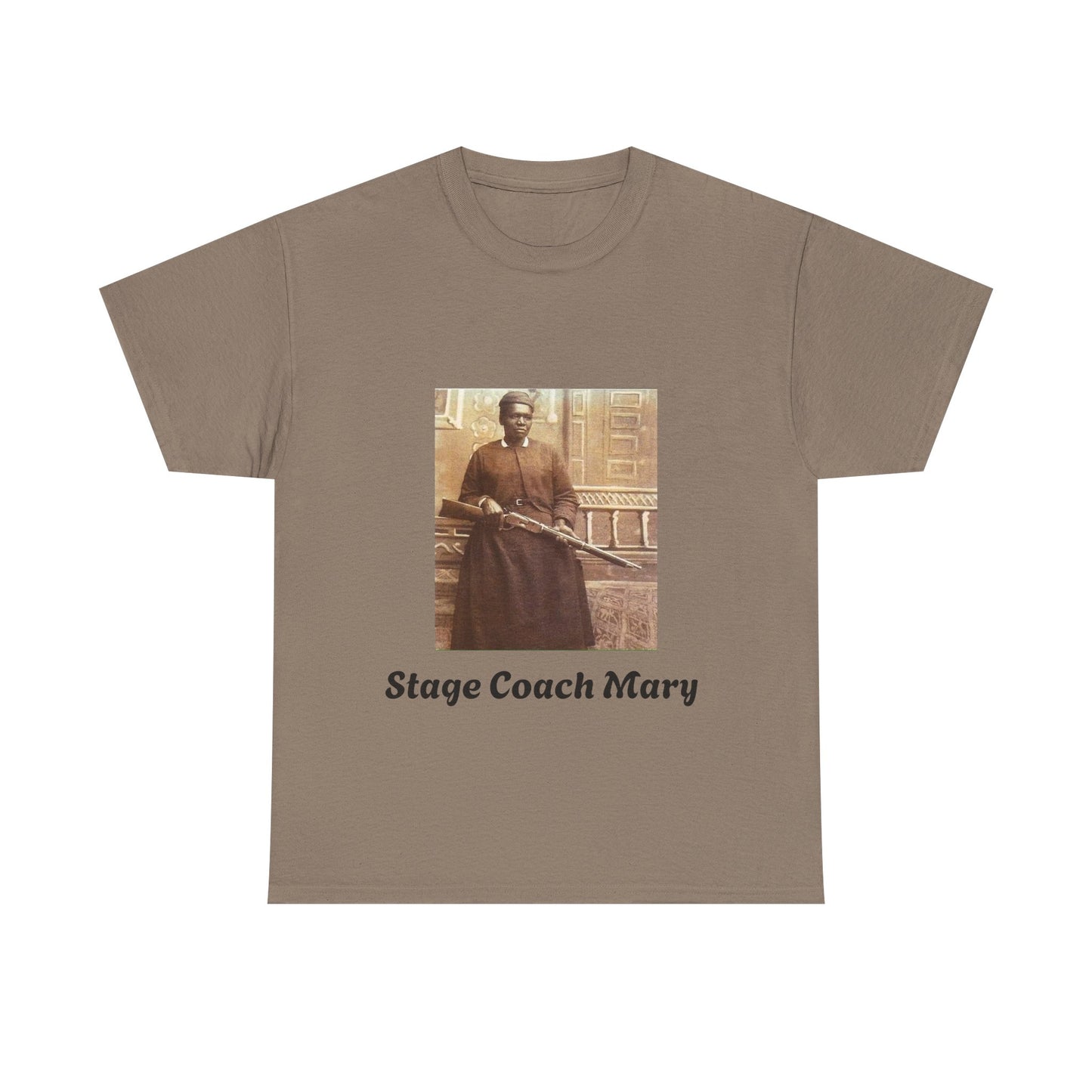 Stagecoach Mary T-shirt celebrating the fearless pioneer with a bold, historical design
