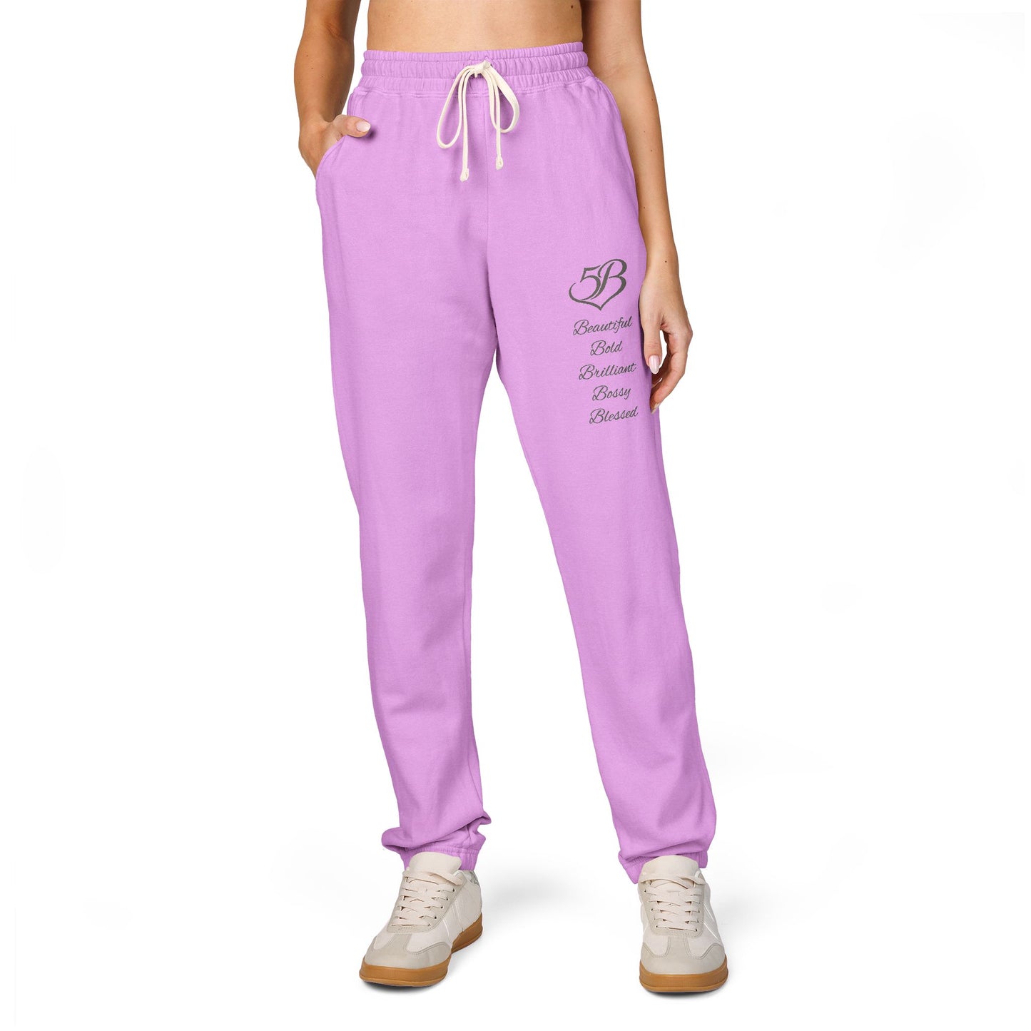 5B Cotton Fleece Joggers by Ashley Renee