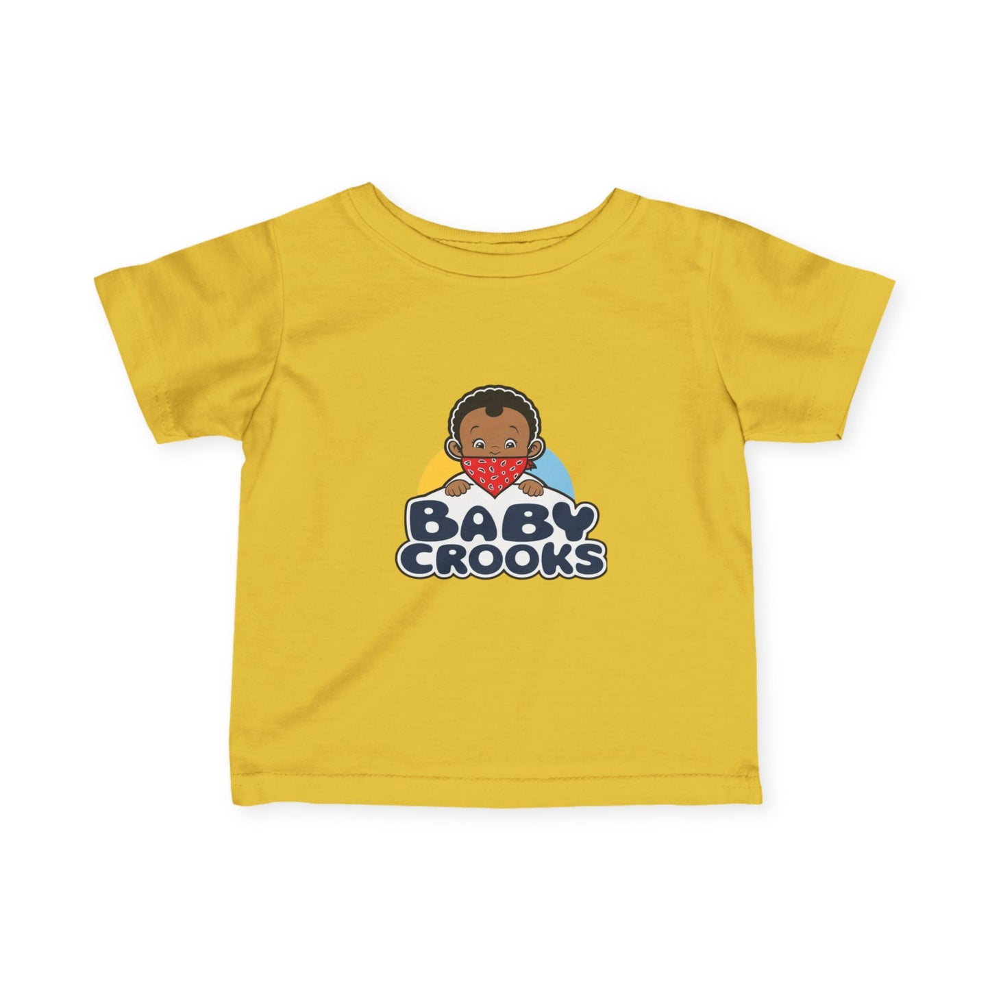 Infant Tee — "Baby Crooks" Cute Cartoon Baby Graphic Baby Shower Gift