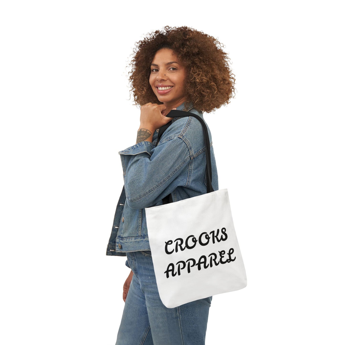 Sleek and stylish Crooks Apparel tote bag—perfect for everyday essentials with a streetwear edge.