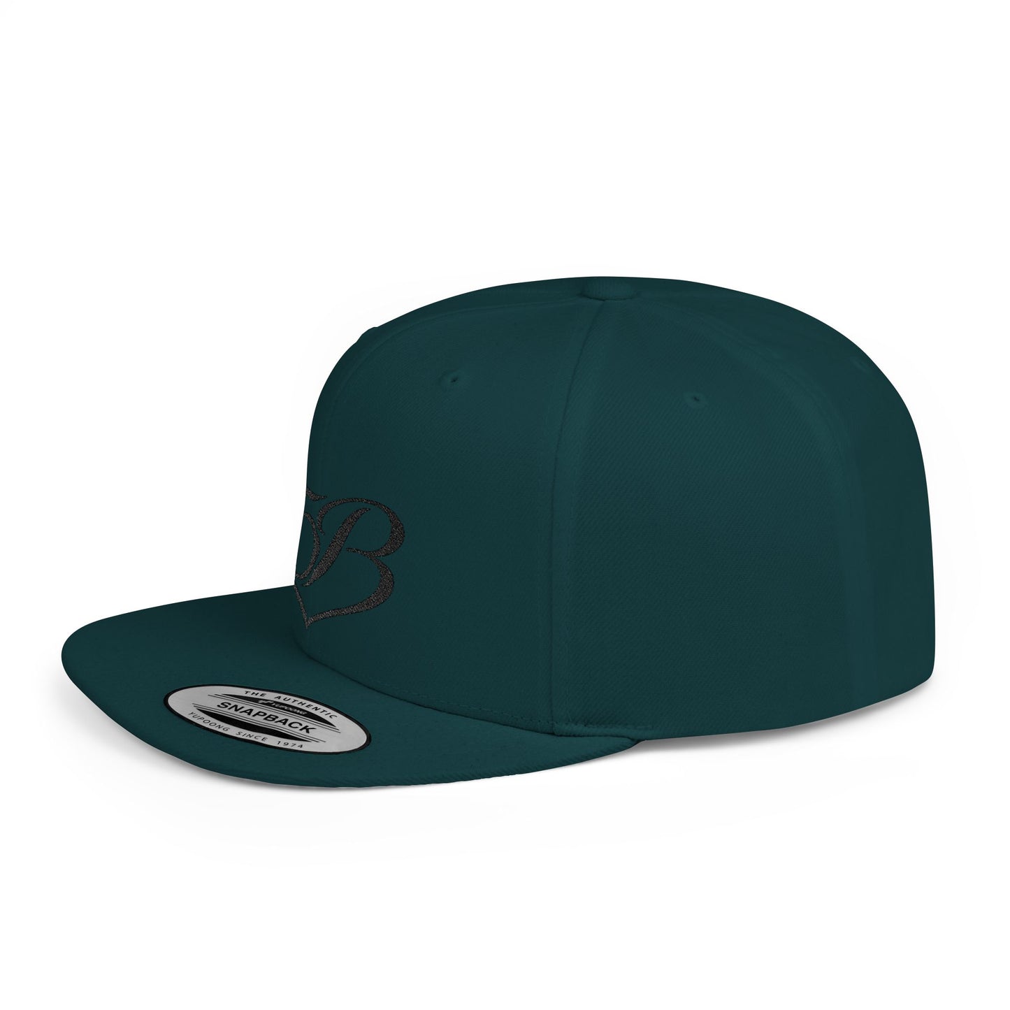 5B Flat Bill Snapback Hat by Ashley Renee