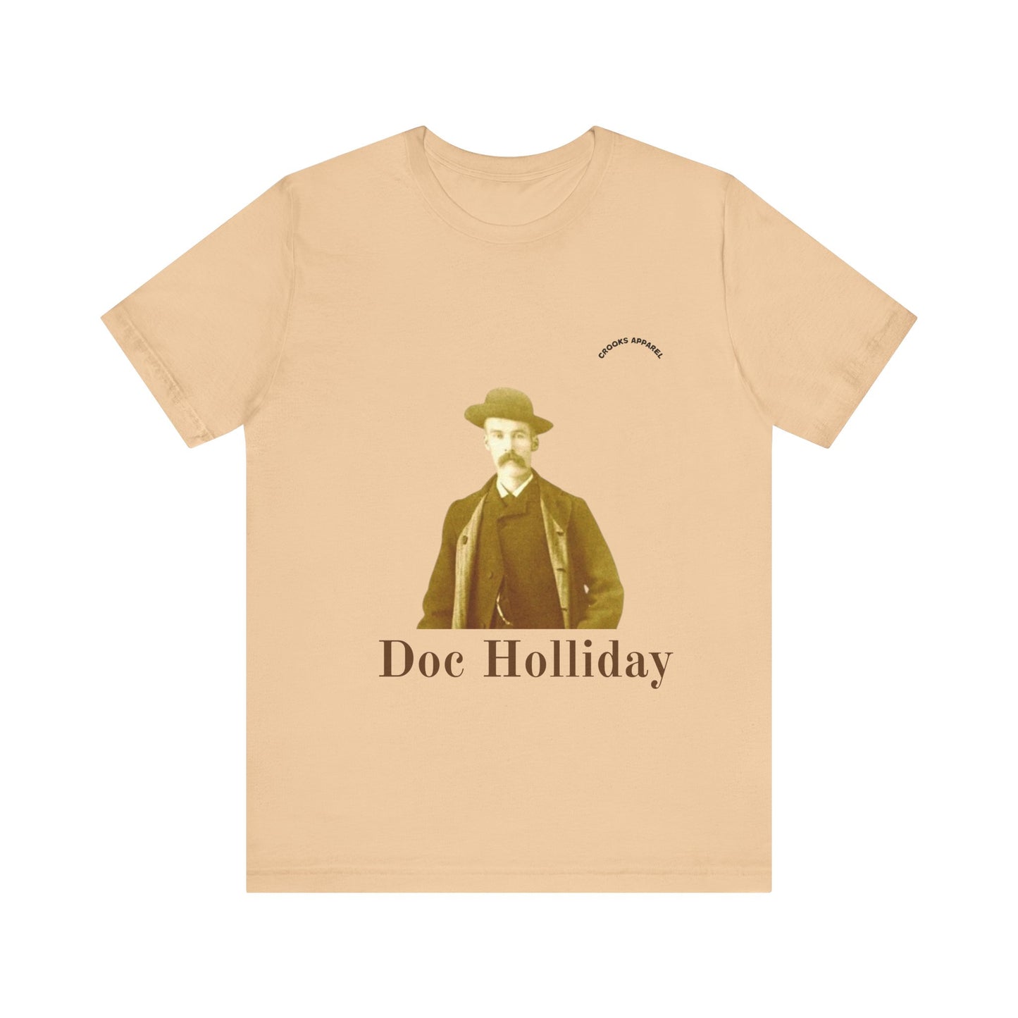 Doc Holliday T-shirt, featuring a classic wild west portrait
