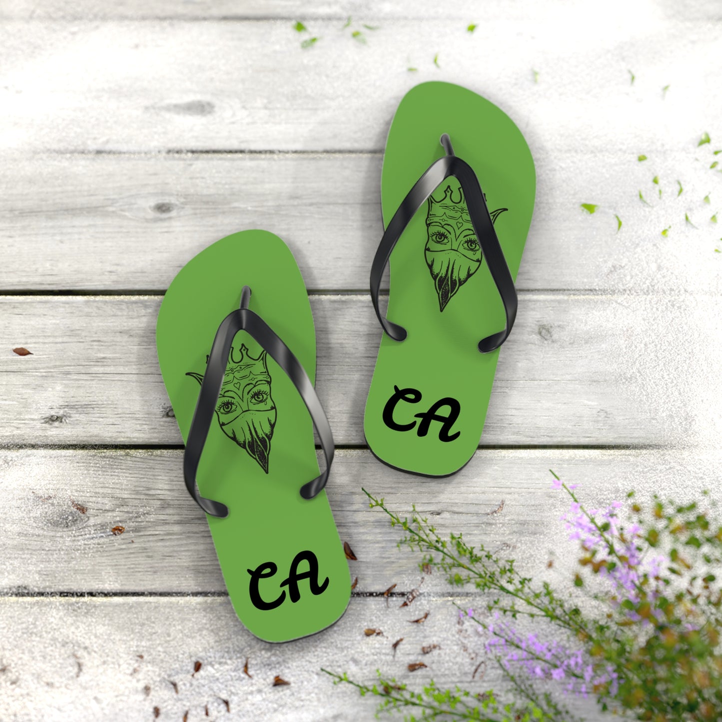 Chic Flip Flops with Stylized Design