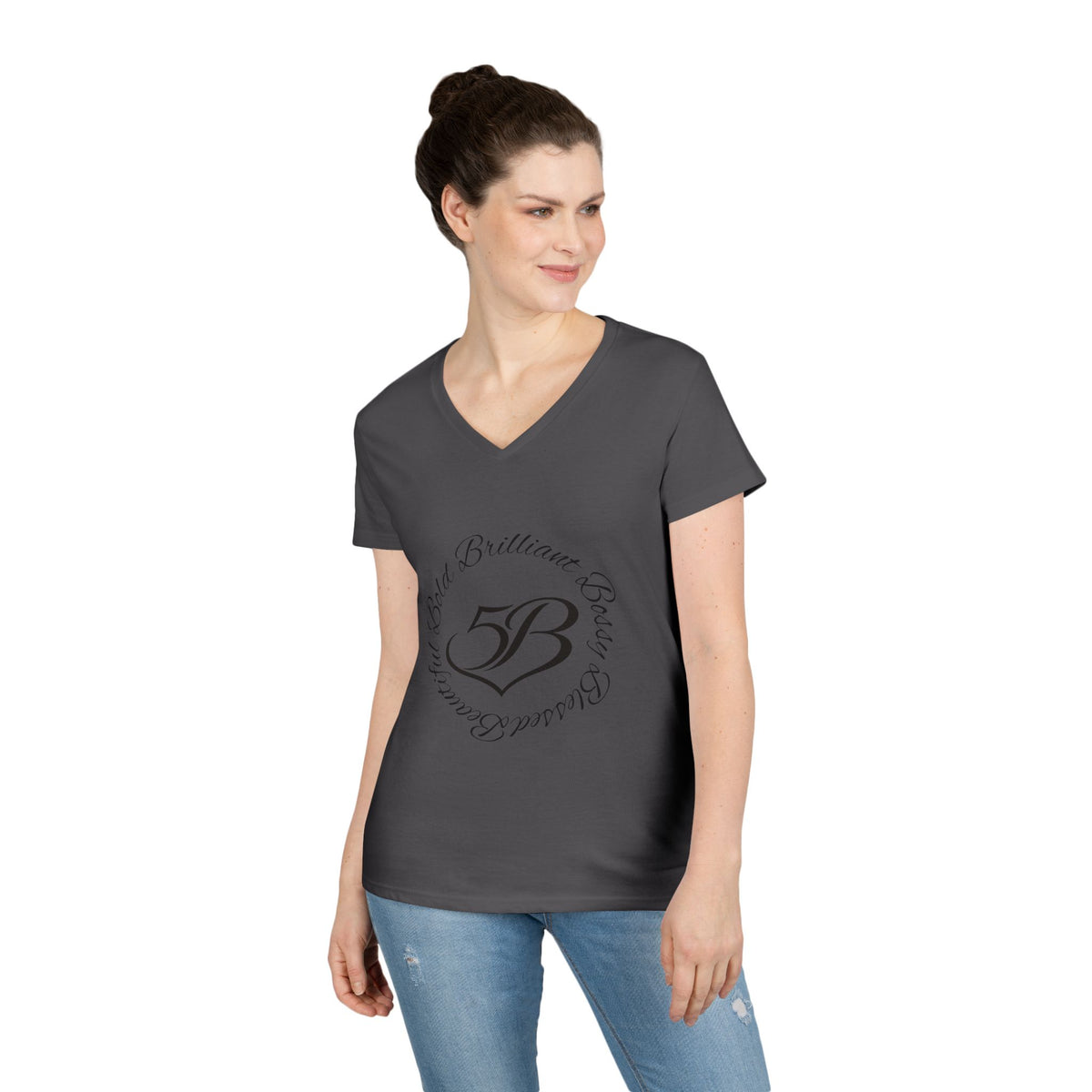 5B V-Neck T‑Shirt by Ashley Renee