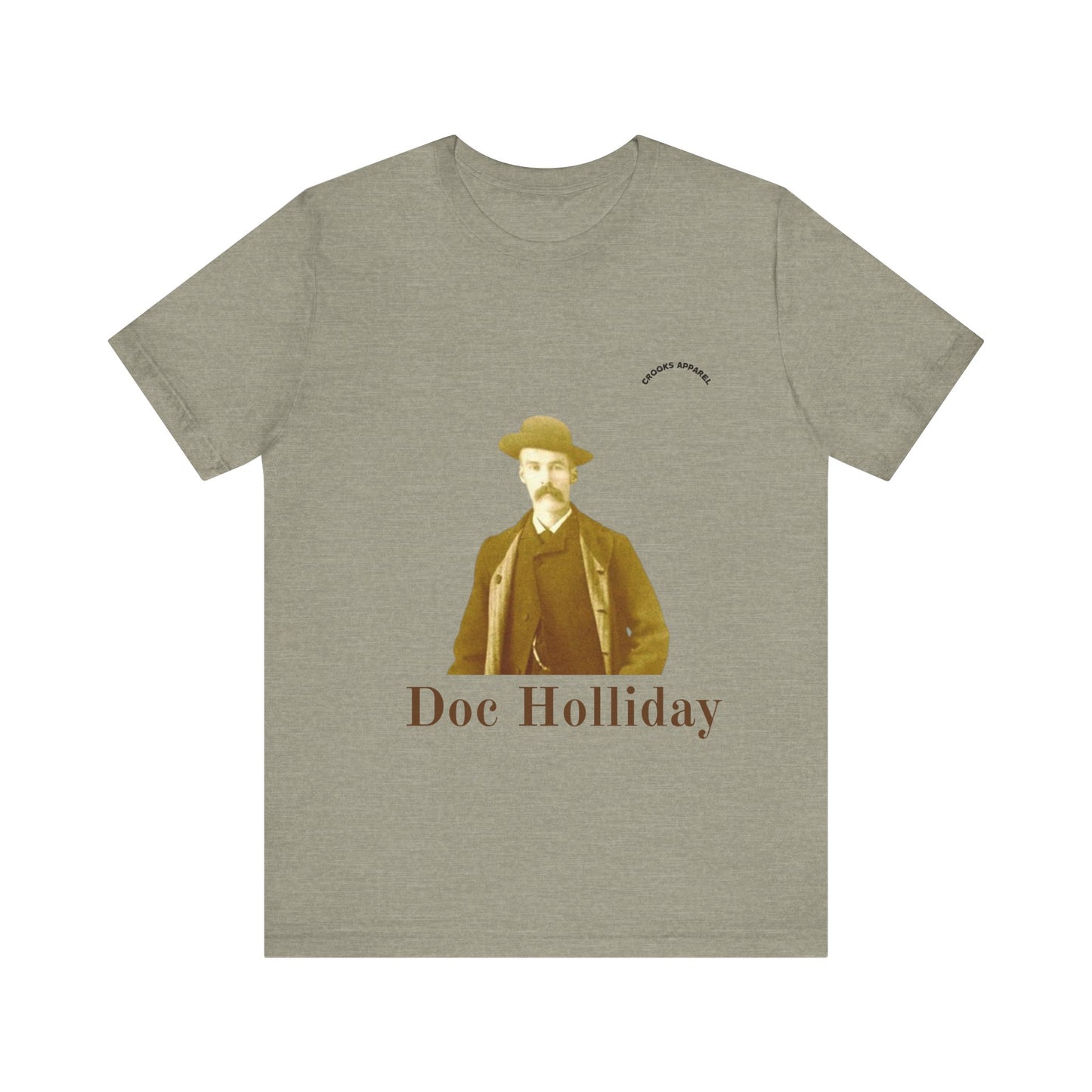 Doc Holliday T-shirt, featuring a classic wild west portrait