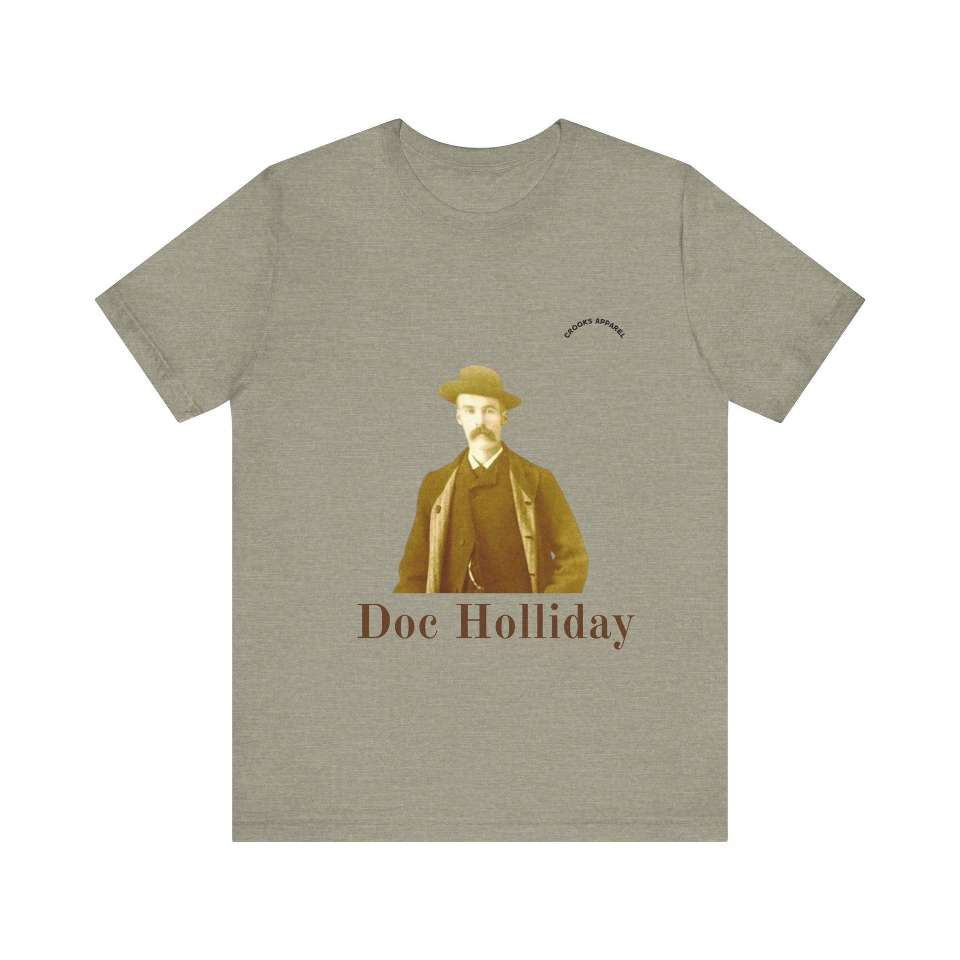 Doc Holliday T-shirt, featuring a classic wild west portrait