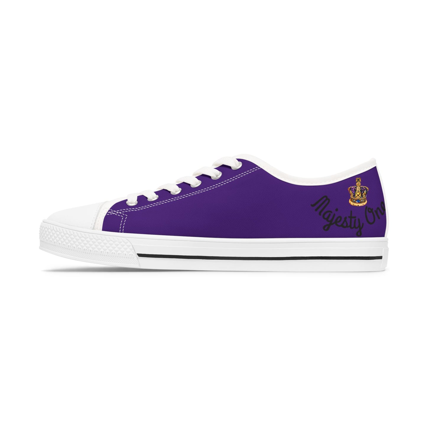 Casual Women's Low Top Sneakers - Stylish Purple Shoes