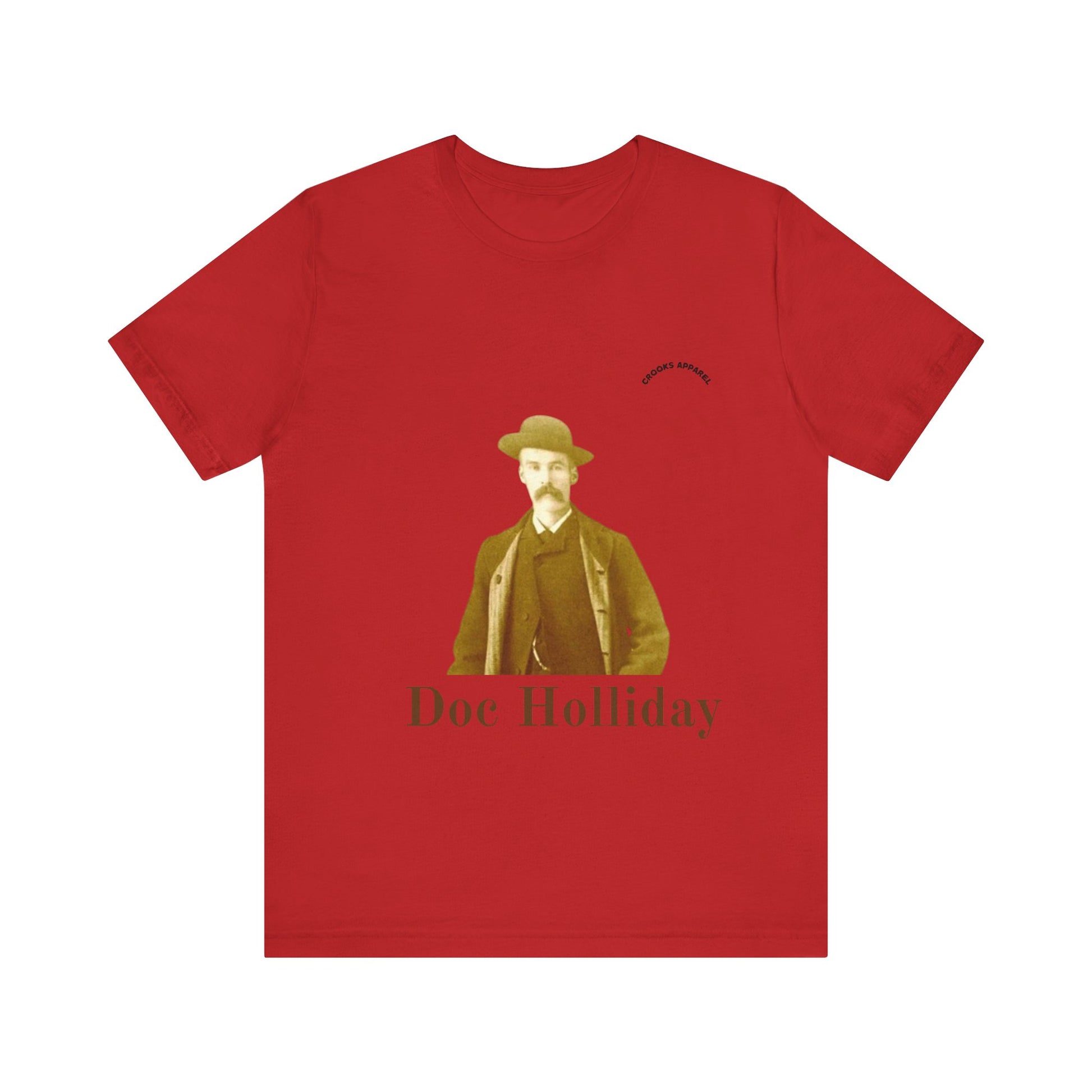 Doc Holliday T-shirt, featuring a classic wild west portrait