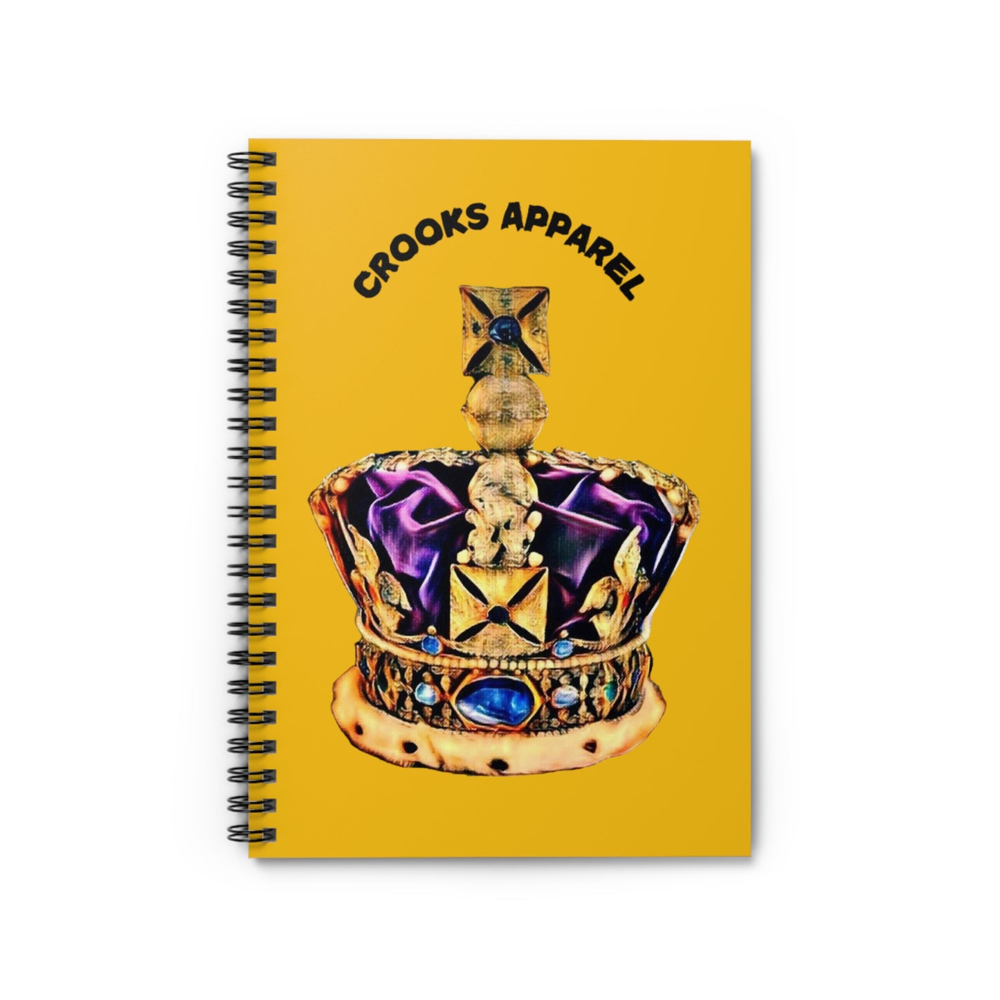 Crooks Apparel notebook featuring a sleek logo design for bold creativity