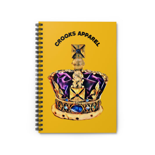 Crooks Apparel notebook featuring a sleek logo design for bold creativity