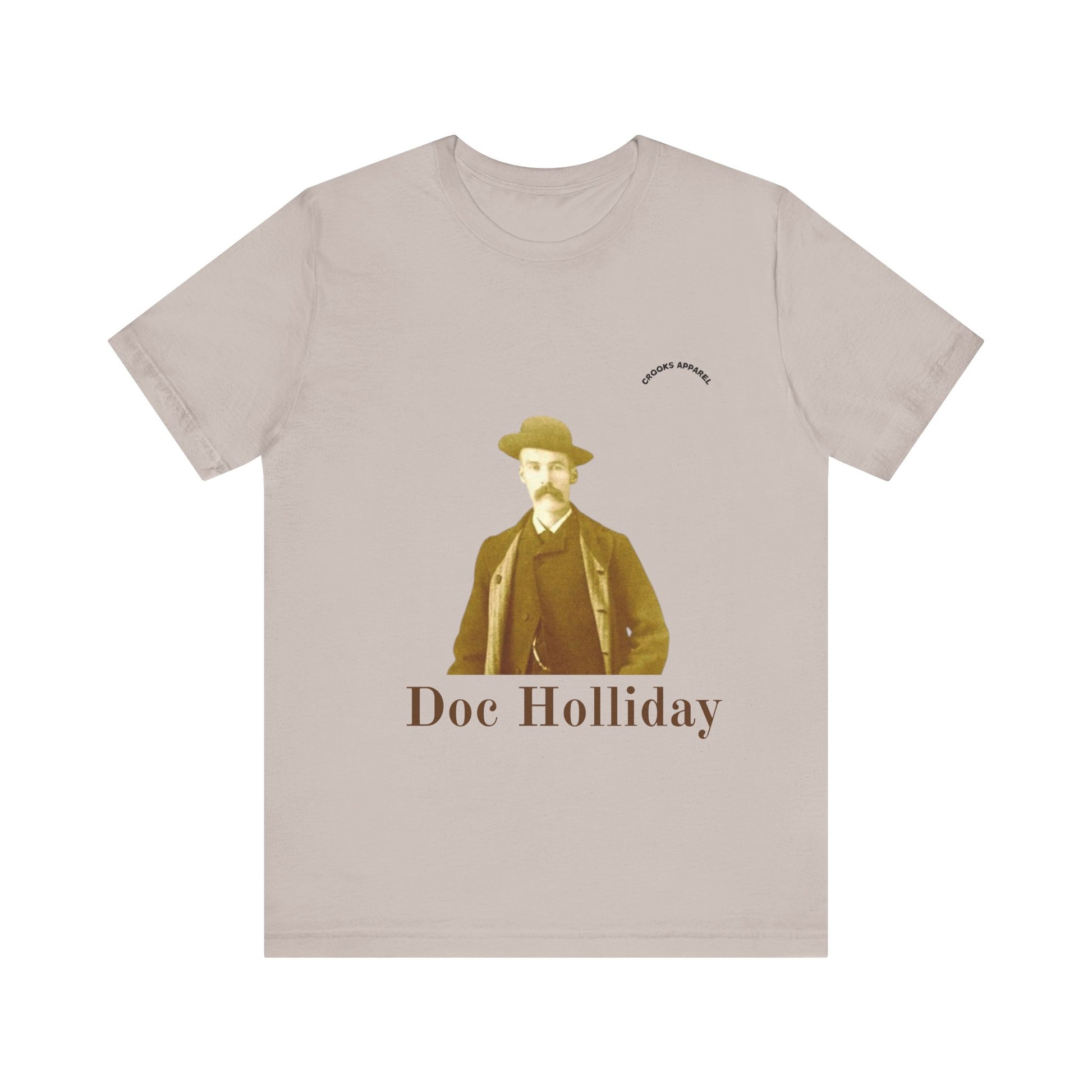 Doc Holliday T-shirt, featuring a classic wild west portrait