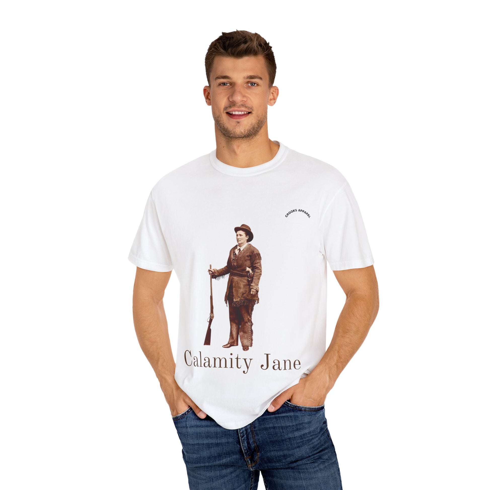 Calamity Jane t-shirt, honoring the iconic frontier woman
