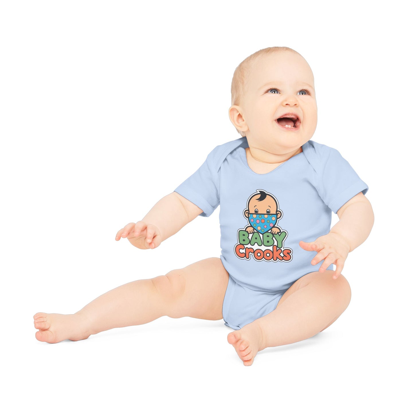 Baby Bodysuit — Cute “Baby Crooks” Cartoon Infant Onesie