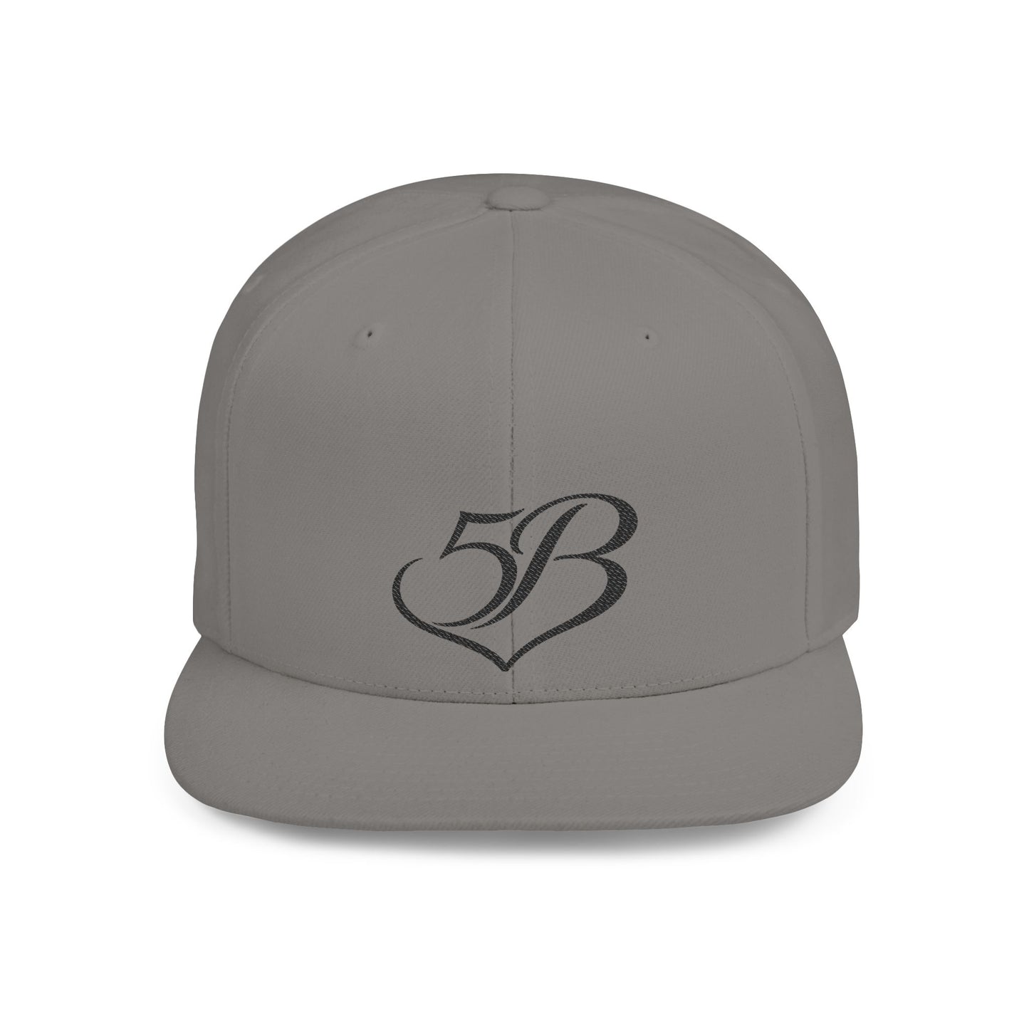 5B Flat Bill Snapback Hat by Ashley Renee