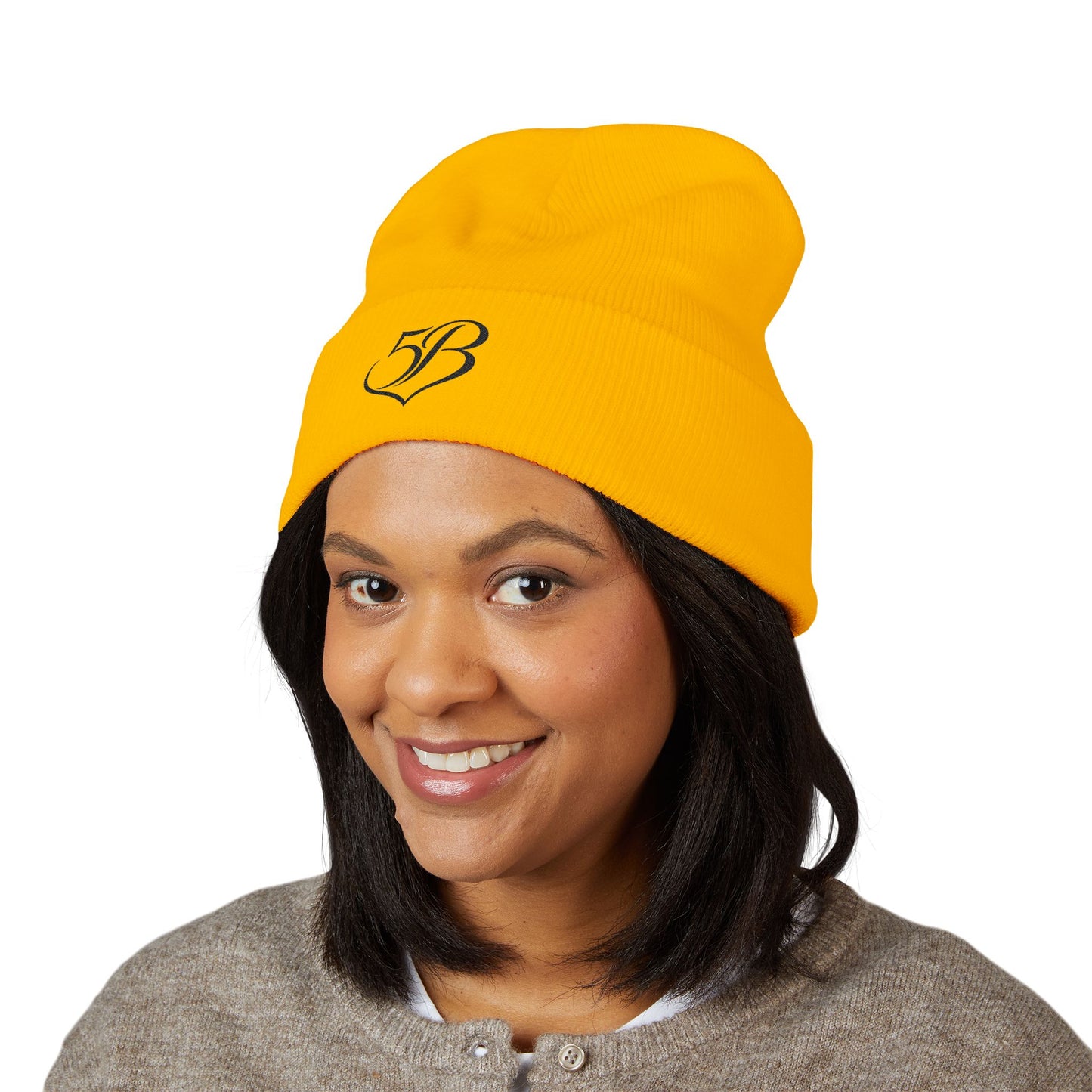 '5B' Classic Cuffed Beanie by Ashley Renee
