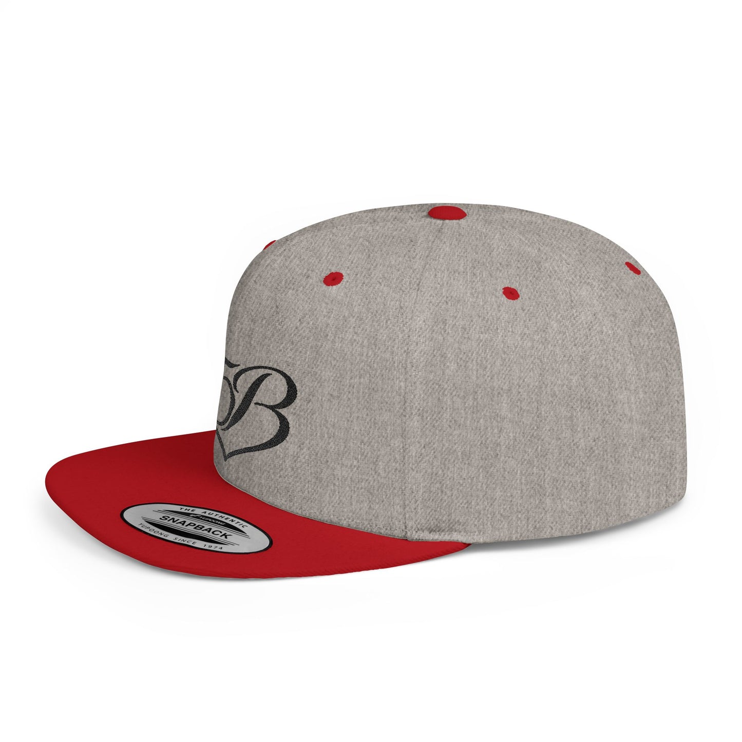 5B Flat Bill Snapback Hat by Ashley Renee