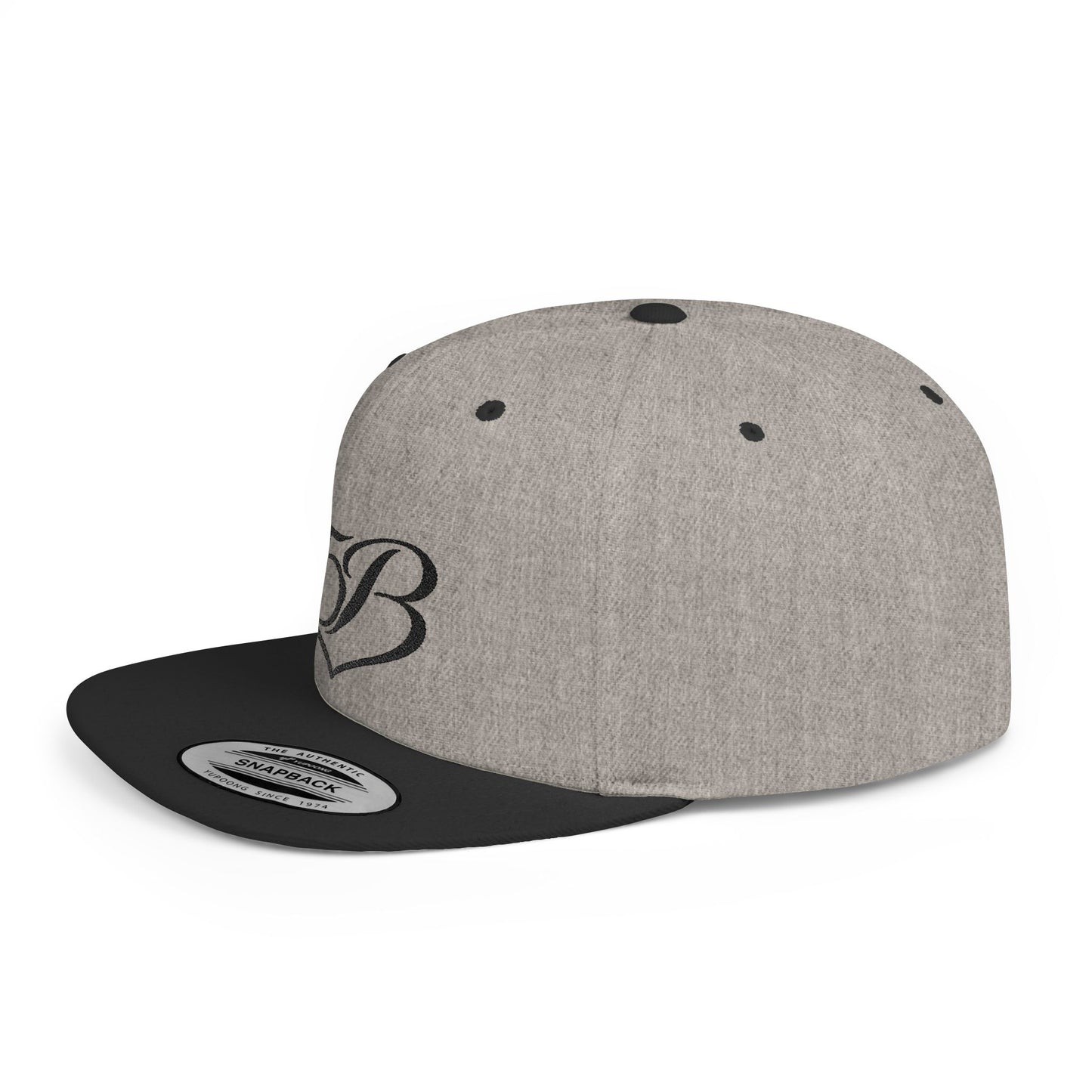 5B Flat Bill Snapback Hat by Ashley Renee