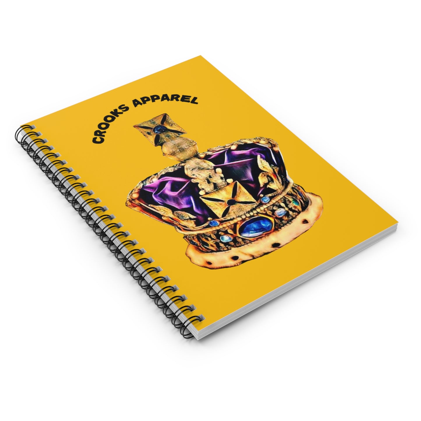 Crown Design Spiral Notebook - Crooks Apparel