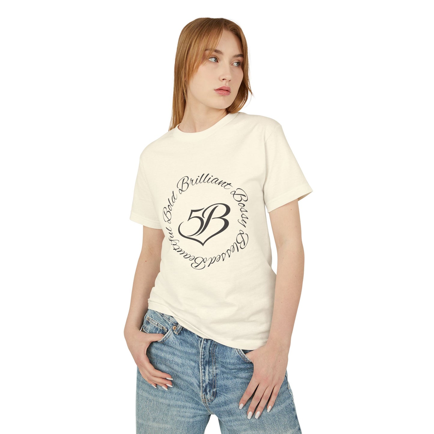 5B Vintage Cream Graphic T-Shirt by Ashley Renee