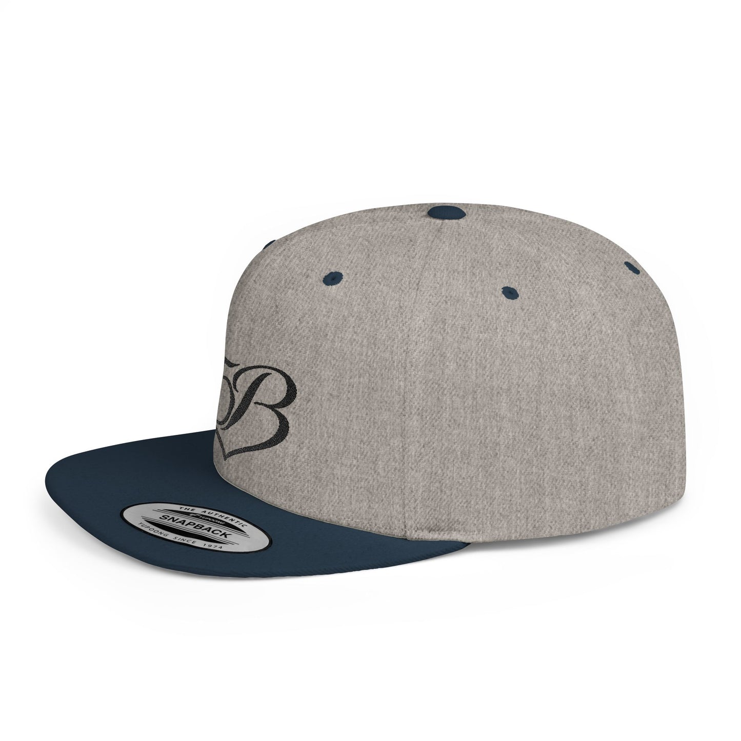 5B Flat Bill Snapback Hat by Ashley Renee