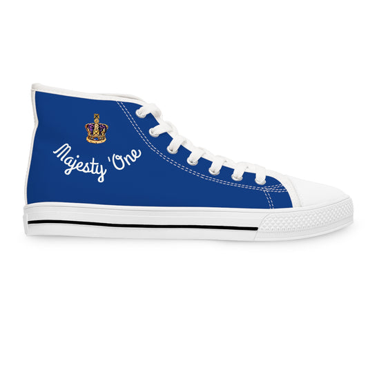 Royal Blue Women's High Top Sneakers