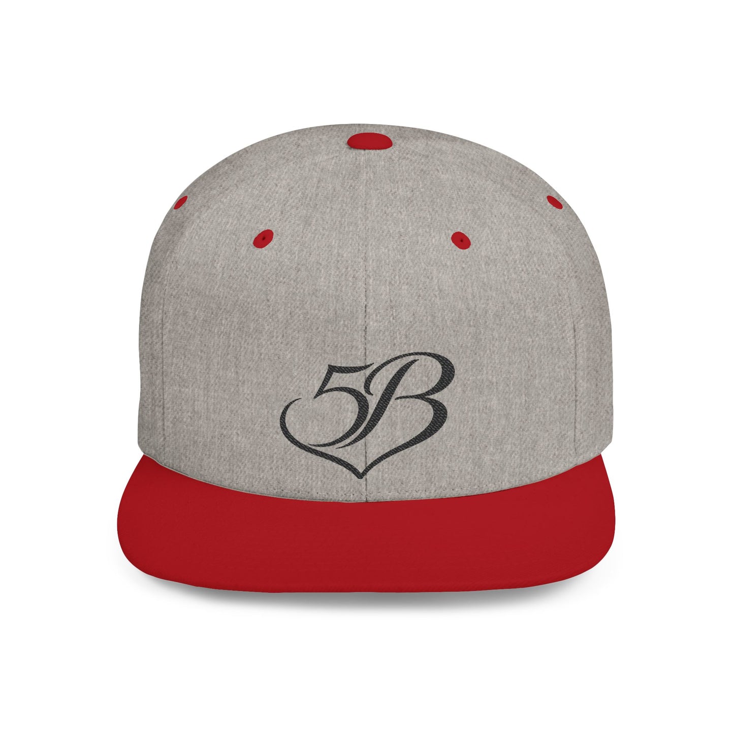 5B Flat Bill Snapback Hat by Ashley Renee