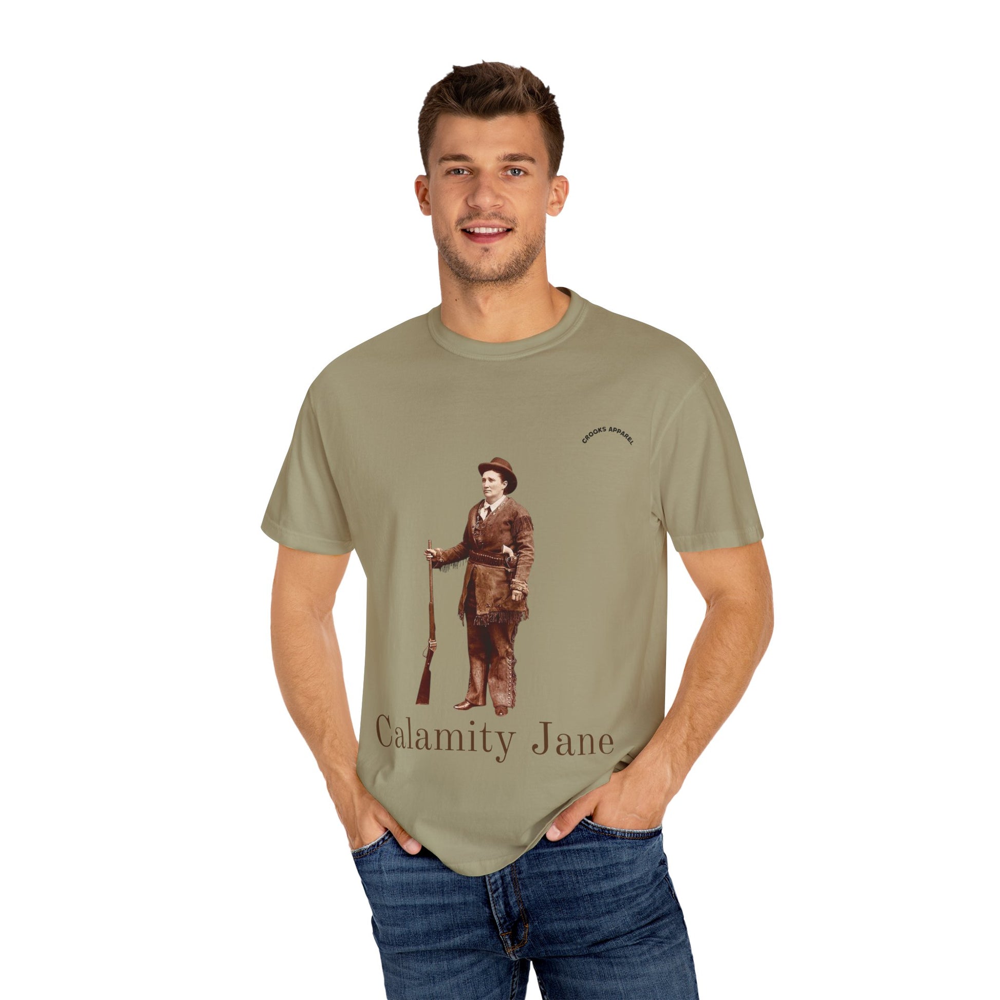 Calamity Jane t-shirt, honoring the iconic frontier woman