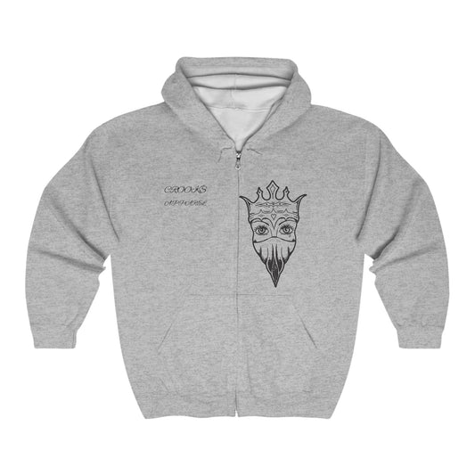 Crooks Apparel full zip hoodie, cool urban wear
