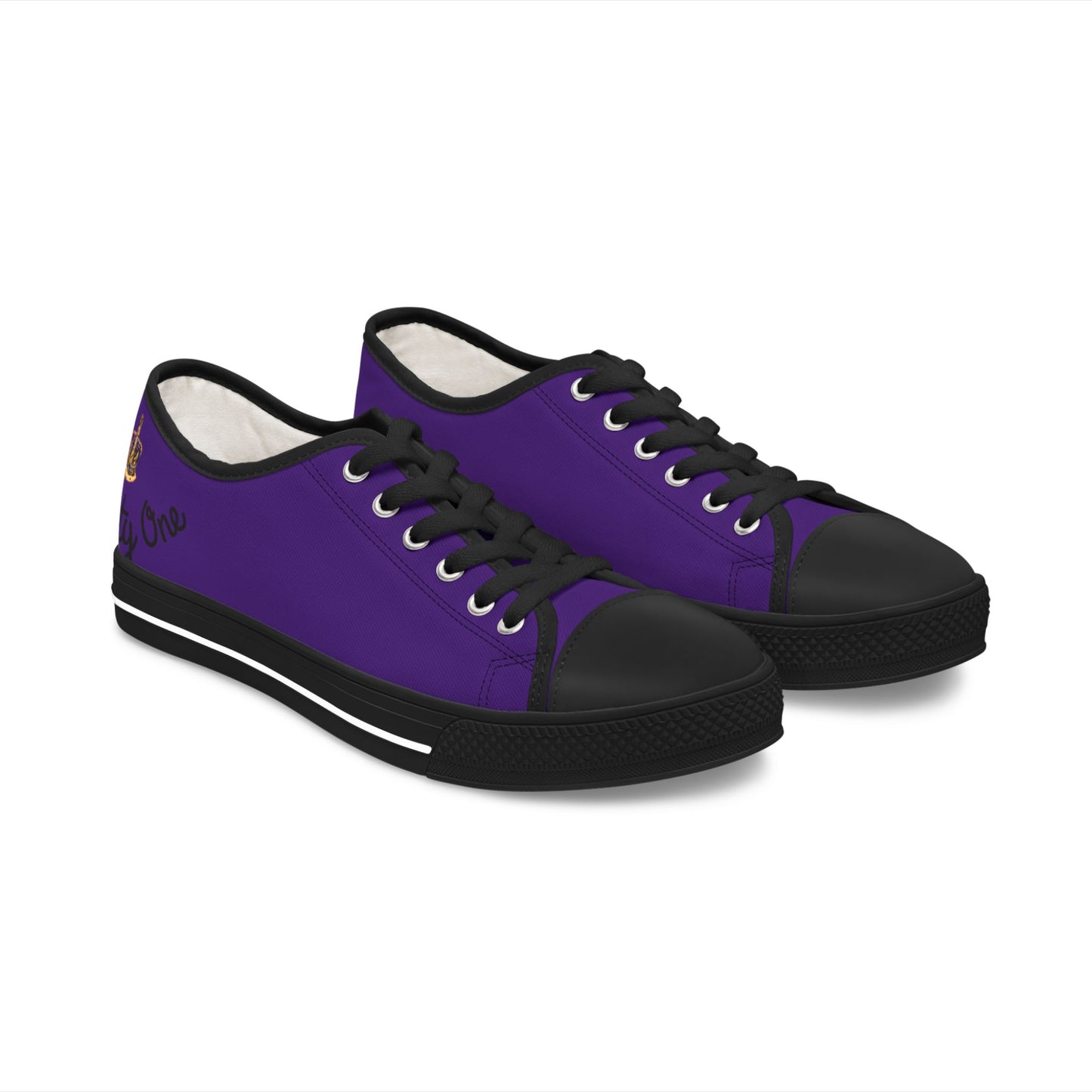 Casual Women's Low Top Sneakers - Stylish Purple Shoes