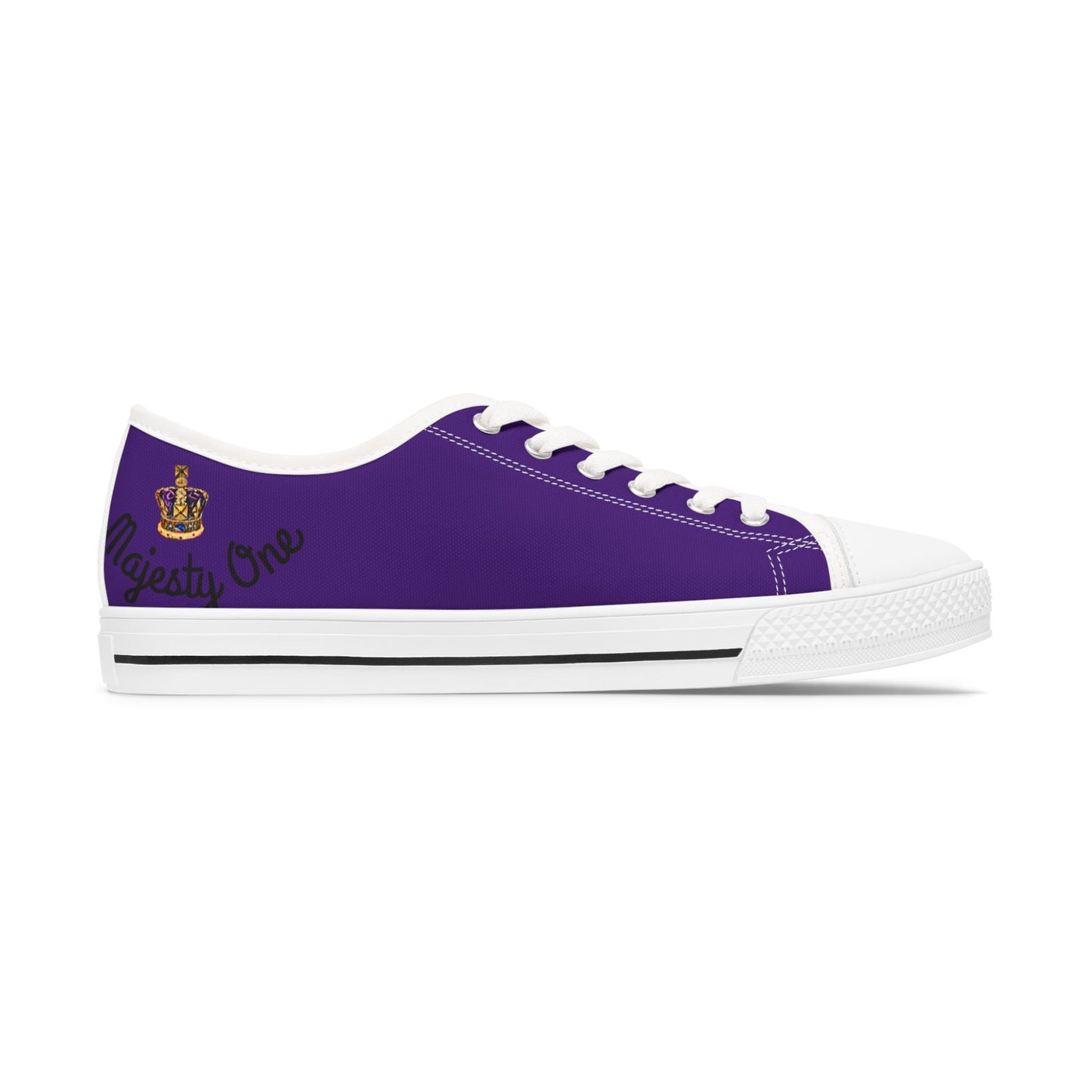 Casual Women's Low Top Sneakers - Stylish Purple Shoes