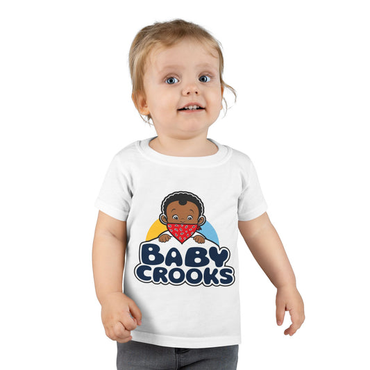 Baby Crooks Toddler T-Shirt — Cute Bandana Baby Graphic Tee for Kids