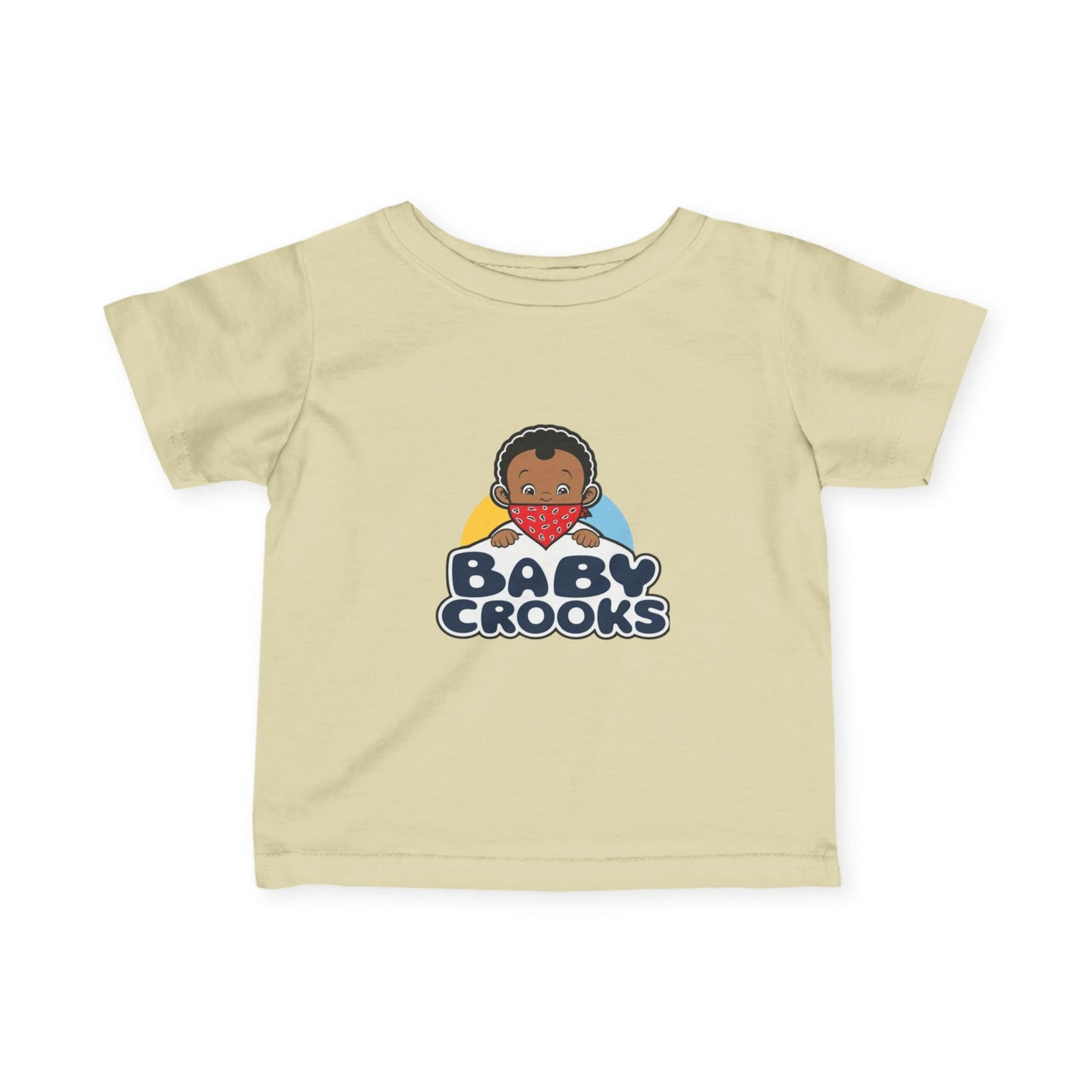 Infant Tee — "Baby Crooks" Cute Cartoon Baby Graphic Baby Shower Gift