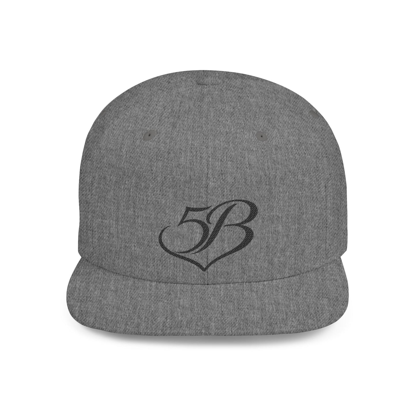 5B Flat Bill Snapback Hat by Ashley Renee