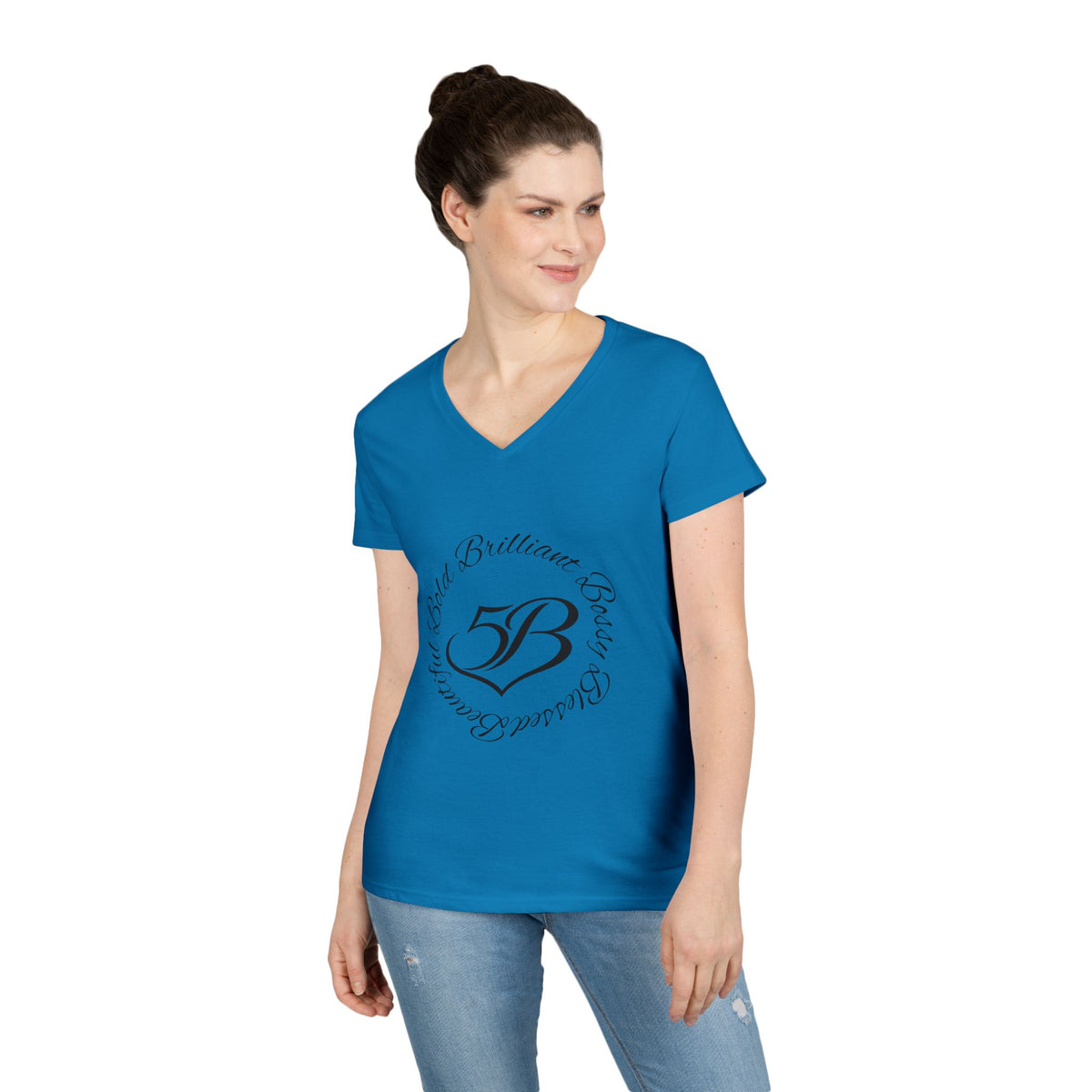 5B V-Neck T‑Shirt by Ashley Renee