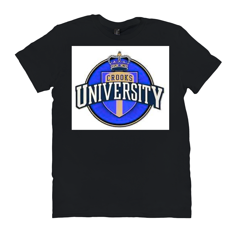Crooks University Cotton T-shirt, bold design with crest