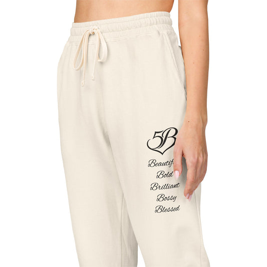 5B Cotton Fleece Joggers by Ashley Renee