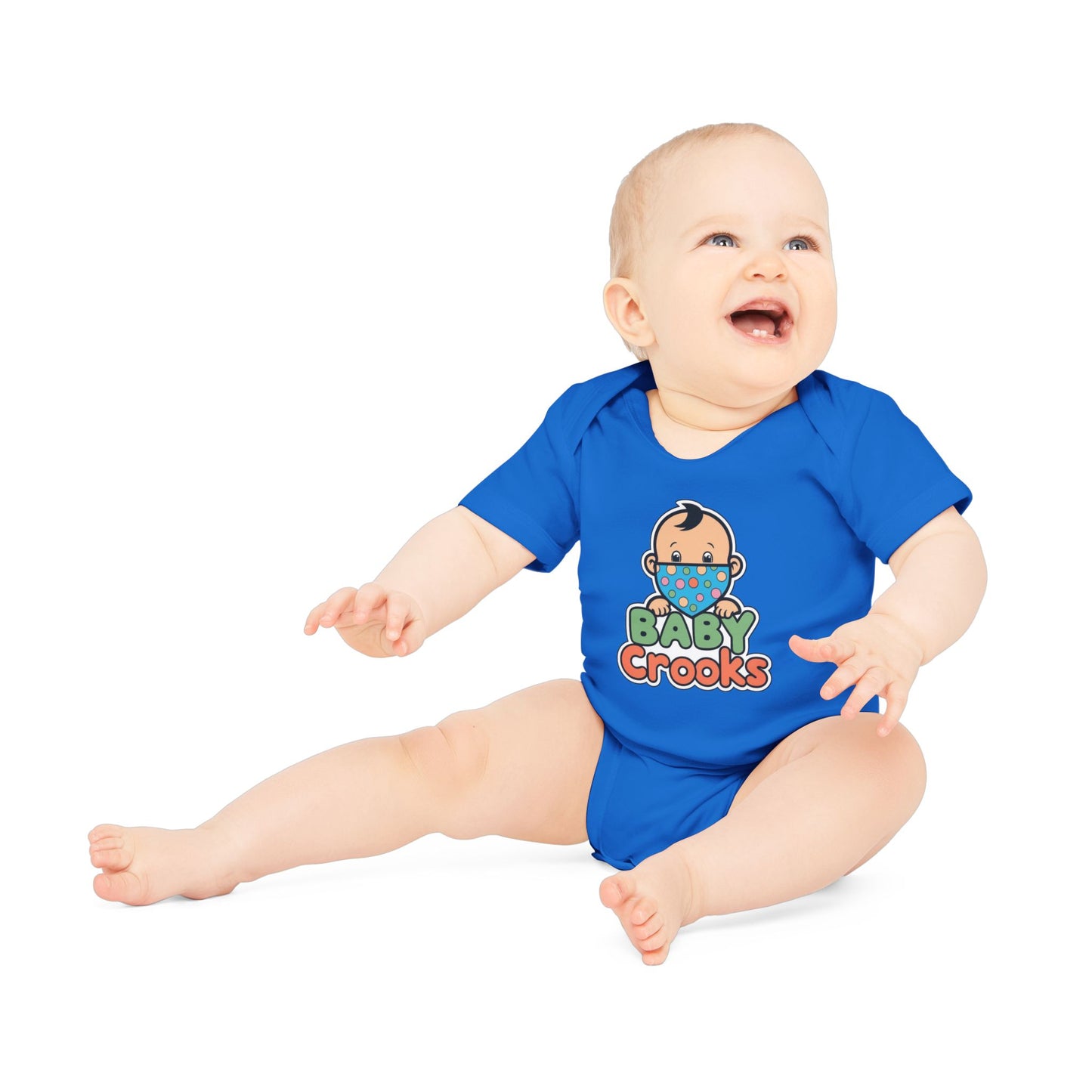 Baby Bodysuit — Cute “Baby Crooks” Cartoon Infant Onesie
