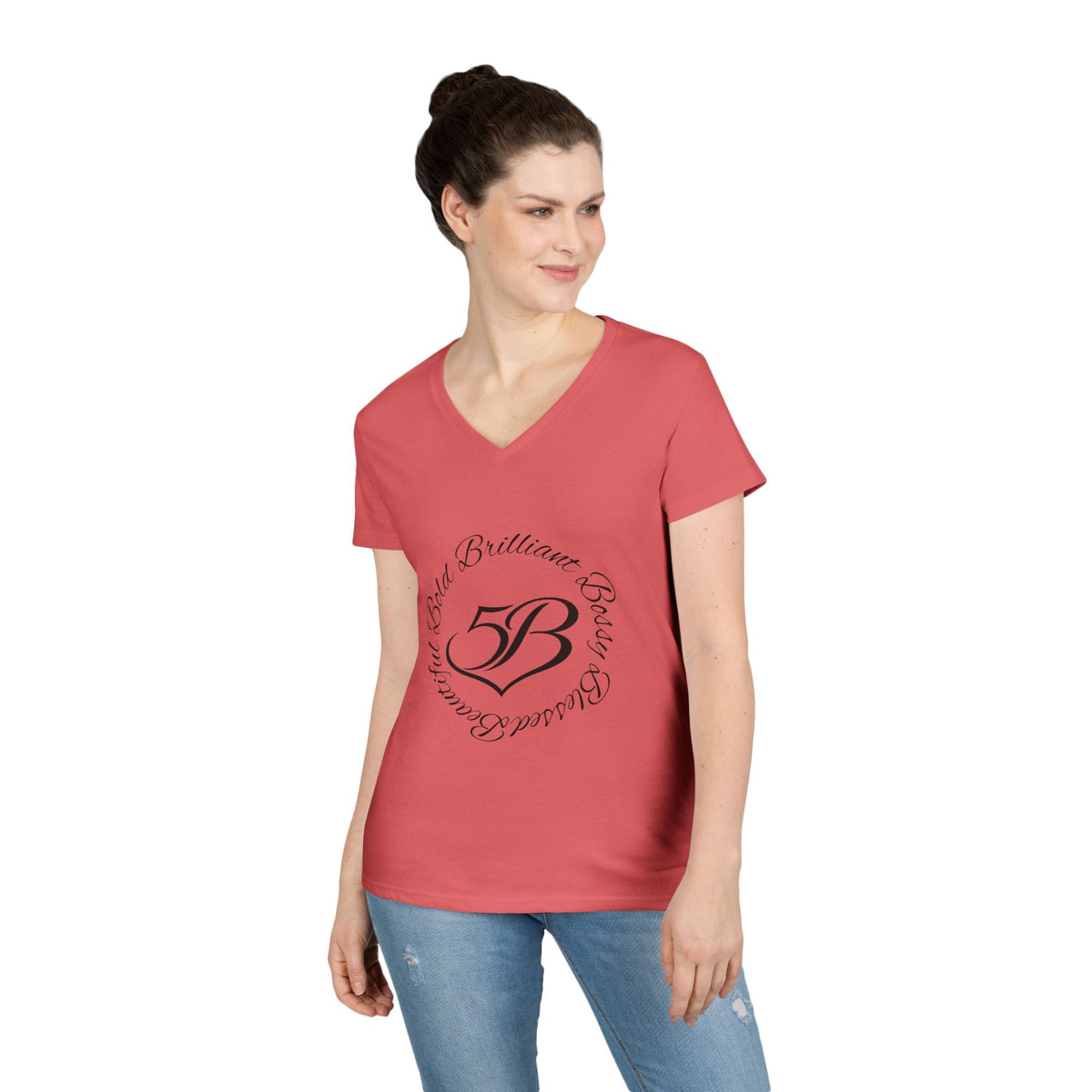 5B V-Neck T‑Shirt by Ashley Renee