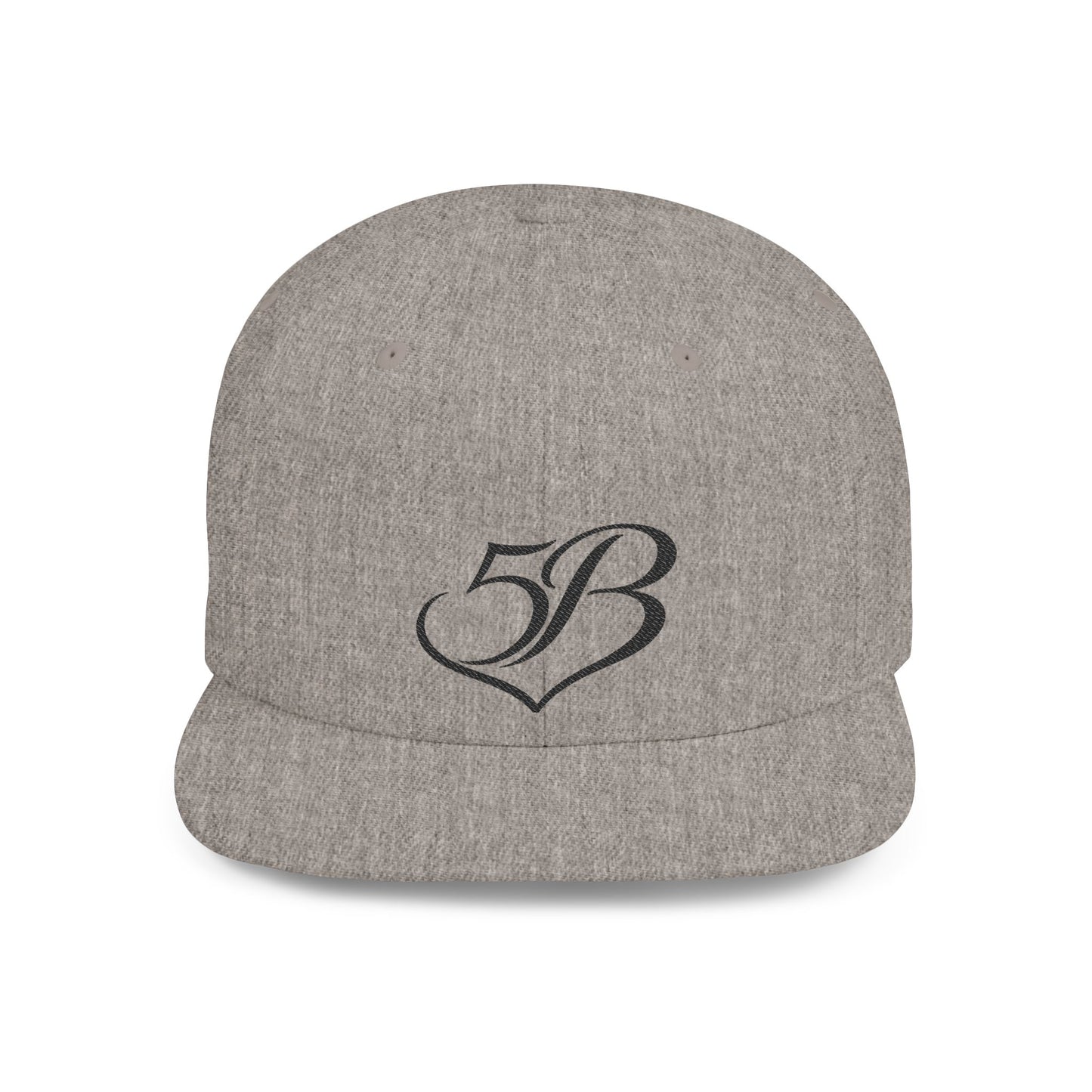 5B Flat Bill Snapback Hat by Ashley Renee