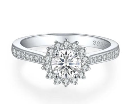 Sunflower Zircon Ring – Radiance in Bloom